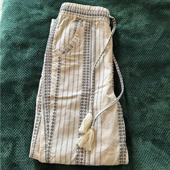 Anthropologie Boho Tassel Beach Pants - Picture 6 of 13